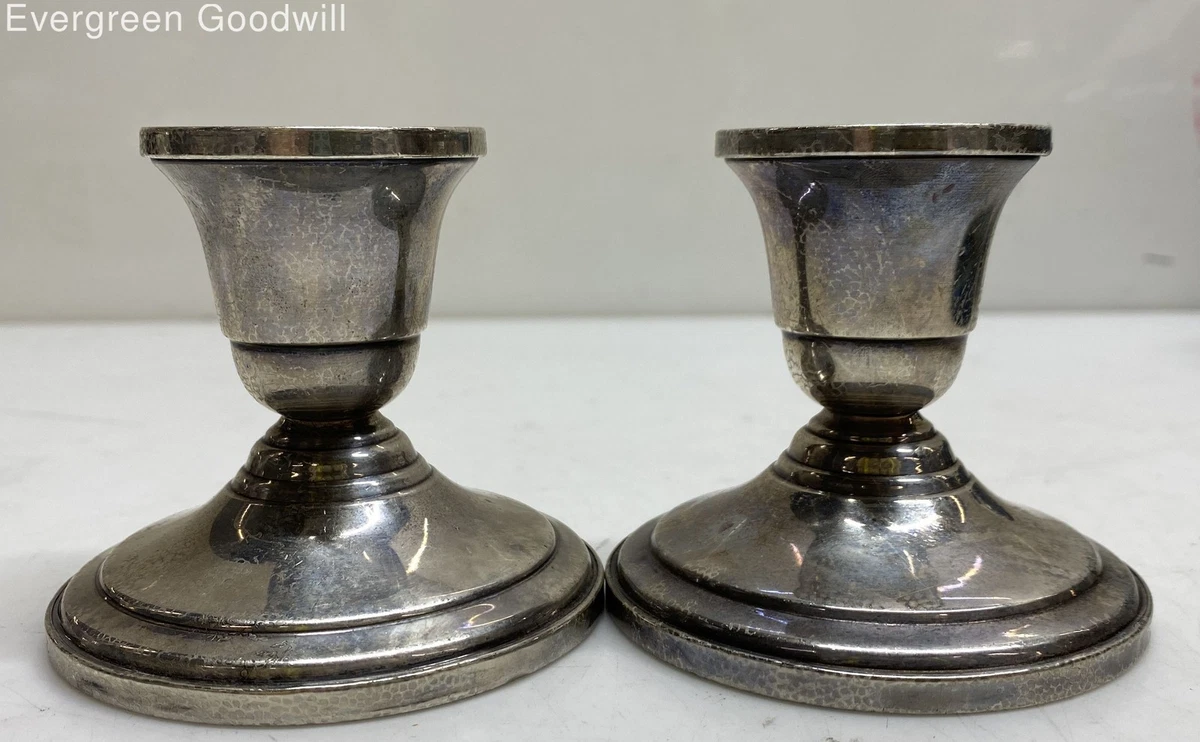 Fisher Sterling Silver In Antique Us Sterling Silver Candlesticks
