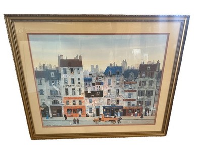 Michel Delacroix (French 1933-) Lithograph Au bon Muscadet 1976