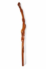 Hand carved Diamond Willow Walking Stick Cane   Polished Wood