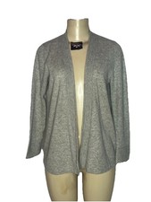 CHARTER CLUB LUXURY 100 CASHMERE OPEN FRONT CARDIGAN SIZE S