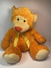 Sugar Loaf Orange Teddy Bear Checkered 2007 Plush Animal 15