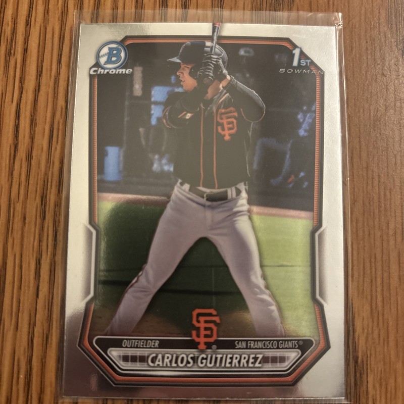 2026 Bowman Carlos Gutierrez Chrome 1st Bowman 