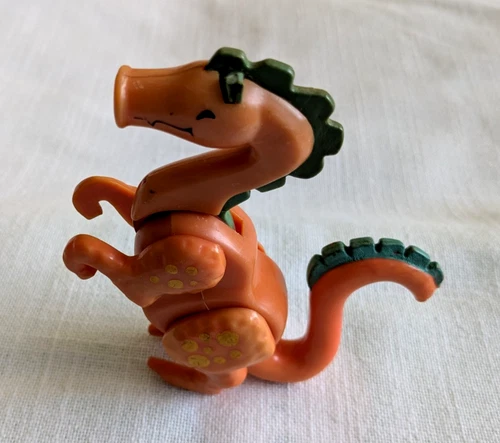 Vtg 1974 Fisher Price Dragon Little People Castle #993 Ears & Tail Damage Flaws