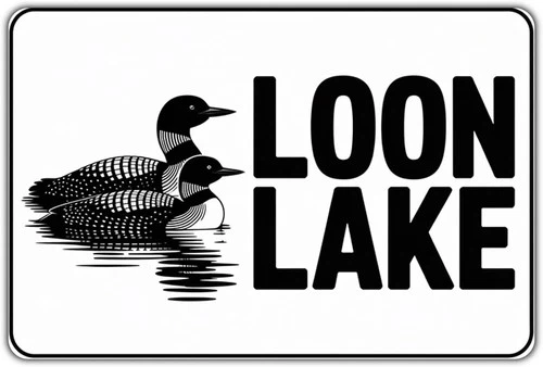 Loon Lake Birds Lake Loon Tin Metal Signs Home Décor Vintage Lake Wildlife Print