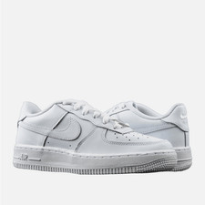 Nike Air Force 1 LE GS White/White Big Kids Basketball Shoes DH2920-111 Sz 4.5