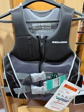 BRAND NEW SEADOO WAVE GRIP PFD GRAY MEDIUM