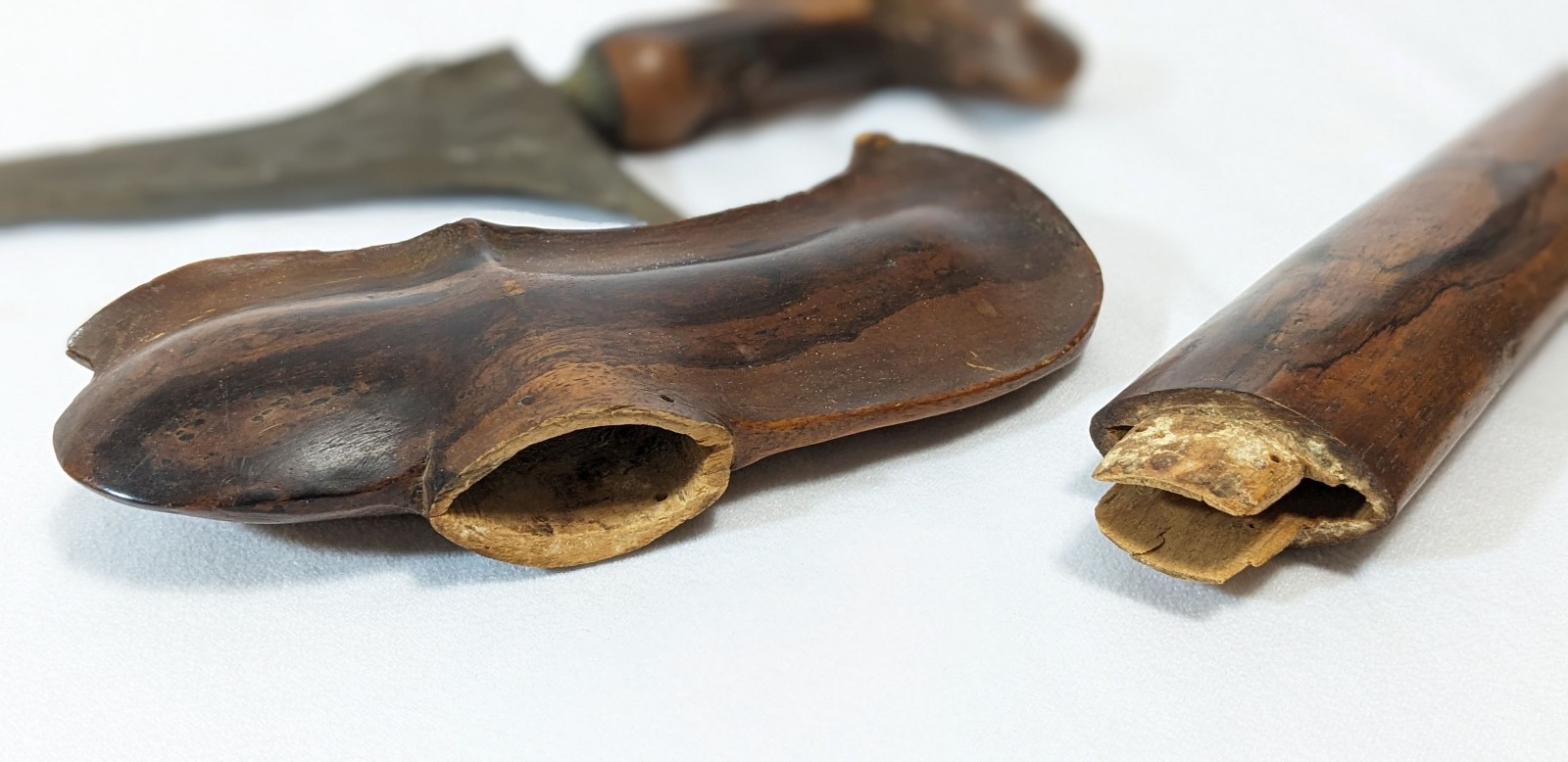 Vintage Indonesian Keris Kris Dagger Knife & Scabbard 14" Damascus Blade (2)