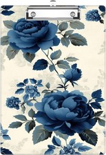 Flower Clipboard Cute Decorative Metal Clip Plastic A4 12.6x8.9 Inch Office