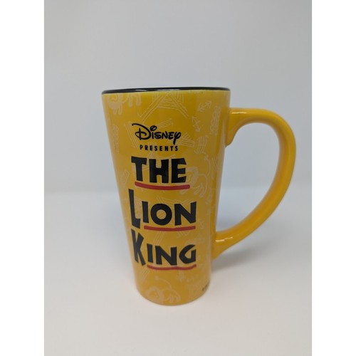 Grande tasse à café jaune musicale Disney Le Roi Lion Broadway 6,25" - Photo 2/4