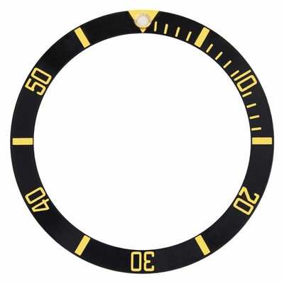 NEW BEZEL INSERT FOR 40MM INVICTA 8926OB 8928 9937 PRO DIVER BLACK GOLD  FONT