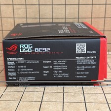 ASUS ROG USB-BE92 Tri-band BE6500 WiFi 7 USB Adapter