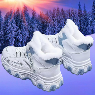 Damen Winterstiefel thermisch isoliert Rutschfeste Plateausohle EU Gr. 38 Neu