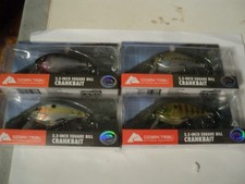 4 - OZARK TRAIL 2.5 INCH SQUARE BILL CRANKBAITS MIXED COLORS NIP