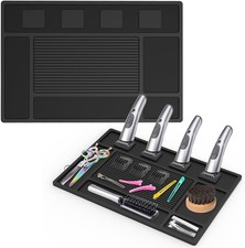 Magnetic Barber Mat for Clippers - Non-Slip Silicone Tool Organizer