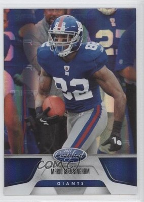 2011 Certified Mirror Blue 64/100 Mario Manningham #100 0a1
