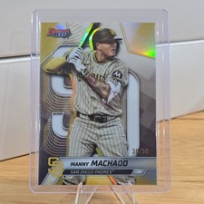 2025 Topps Bowmans Best Refractor Manny Machado Padres Serial Numbered 36/50