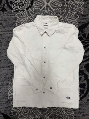 #ad The North Face Off White Men’s Canvas Workwear Jacket #outdoor #hiking $45.00