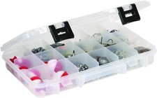 Plano Pro Latch 18 Compartment Portable Utility Tool Box Clear Lid Made In Usa