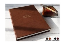 Chianti A4 Personalised Italian Full-Grain Leather Journal Sketchbook Chocolate