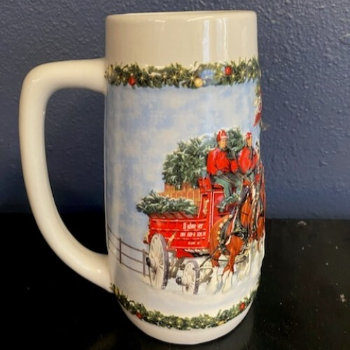 2009 Budweiser Holiday Stein-By Brax - #CS699-"A Holiday Tradition" W/Box - Picture 4 of 7