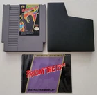 Friday the 13th (Nintendo NES, 1989) Cartridge & Manual Only! Jason Voorhees! VG