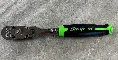 New Snap-On GREEN 3/8'' Drive 100 Tooth Flex Ratchet FHF100