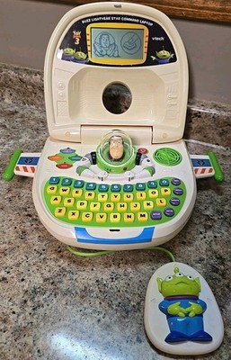 Vtech Toy Story 3 Buzz Lightyear Star Command Laptop Disney Pixar RARE Vintage