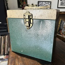 Vintage Metal 45rpm 7 Vinyl Record Storage Case 2 VP