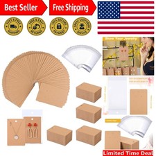 150 Pcs Earring Display Cards  Self-Sealing Bags - Perfect for Boutique Sales 