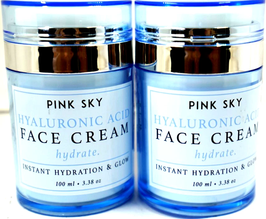 2 Pack- Pink Sky Hyaluronic Acid Face Cream Hydrate Instant hydration & glow NEW