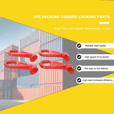 12.5T Shipping Container Lifting Hook Lugs 45&deg; Alloy Steel 2 Left + 2 Right