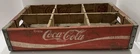 Vintage Coca-Cola Wooden Bottle Carrier Crate Nashville Arkansas 6-Cell Wood Box