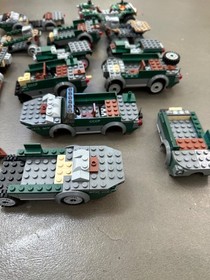 LEGO Indiana Jones Jeep 20004 Jungle army vehicle lot 7625 parts 7626 sets