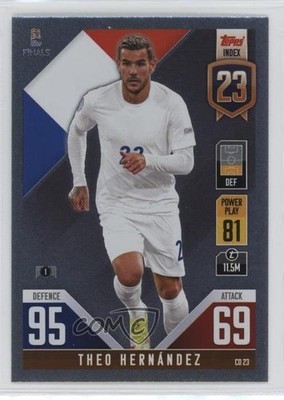 2022 Match Attax 101 The Road To UEFA Nations League Finals Theo Hernandez 09ju