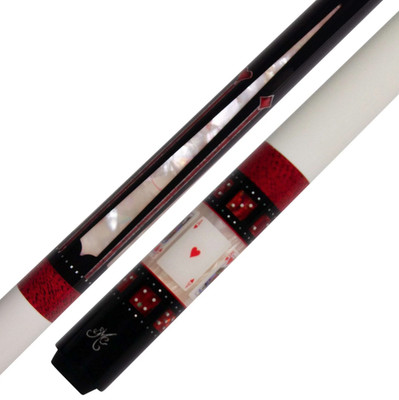 Meucci MECAS01 Spades Black Casino  Billiards Pool Cue Stick
