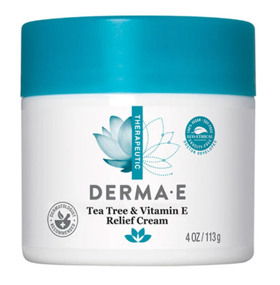 DermaE Tea Tree and Vitamin E Relief Cream - 4 oz
