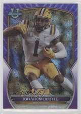 2022 Bowman U Chrome Purple Mini-Diamond Refractor /399 Kayshon Boutte #20 6ns