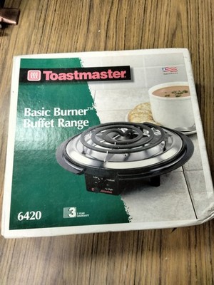 NEW Toastmaster 6420 Electric Hot Plate 1000W 120V 1 Burner 3 Settings Black