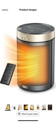 Dreo Electric PTC Fan Heater  Space Heater  Atom 316  Brand New