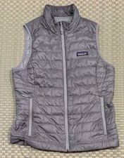 Patagonia Nanopuff Insulated Vest Light Gray Women's Size Medium