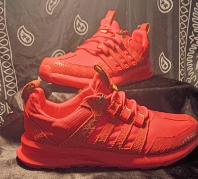 Adidas SL Loop Red Mens US13 Leather Athletic Sneakers Shoes