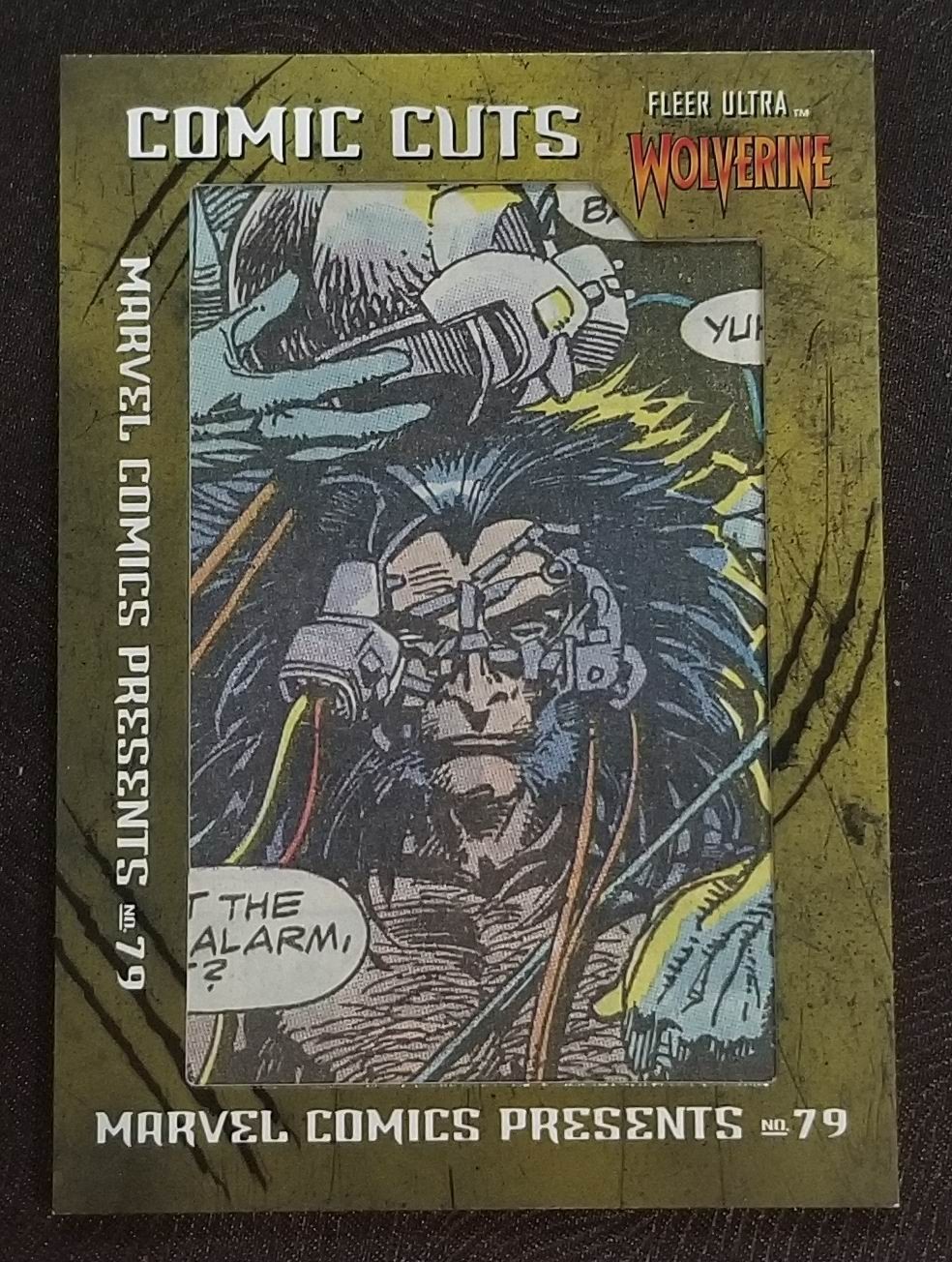 Marvel Comics Presents #CC-MCP75 Marvel 2023 Fleer Ultra Wolverine Comic Cuts trading card — raw and PSA graded price guide
