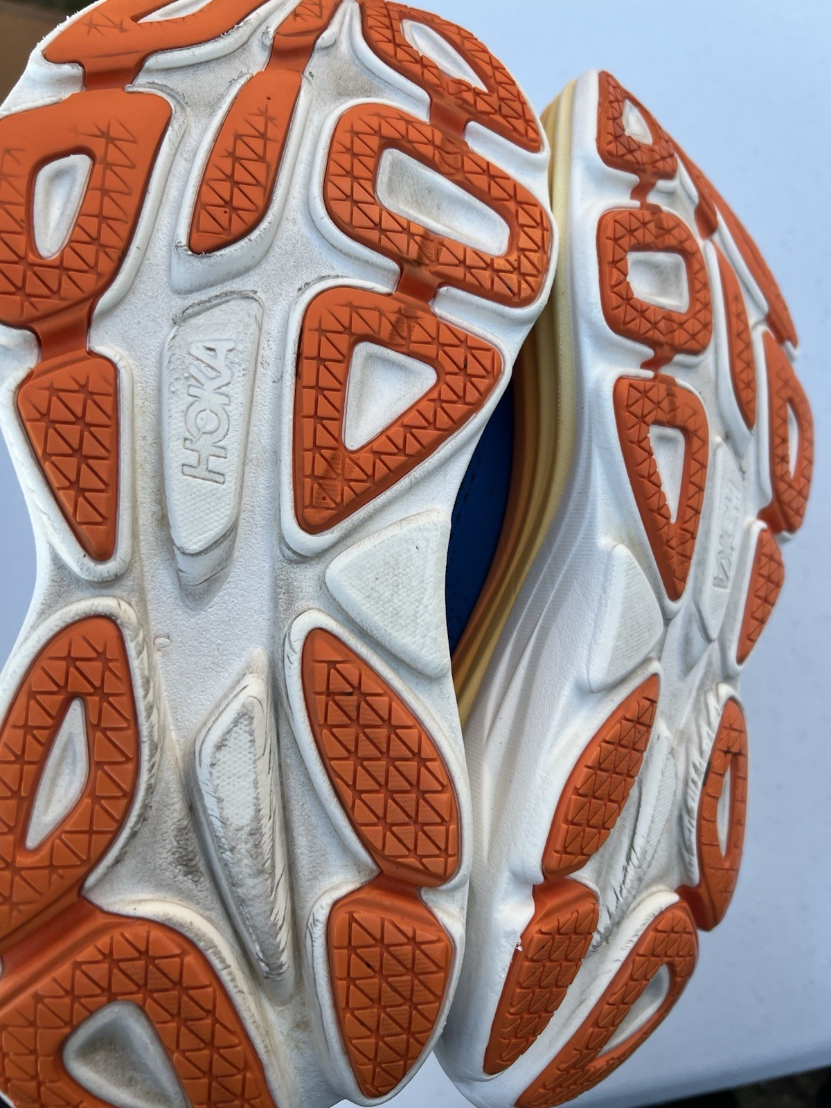 Men’s Blue And Orange HOKA Bondi 8 Running Shoes Size 7.5 thumbnail 8