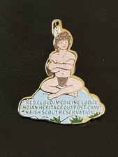 BSA Naish Scout Reservation Kansas Red Cloud Medicine Lodge Indian Heritage Pin