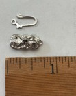 Vintage 800 Silver Pearl Clasp With Glass Stone — photo 5