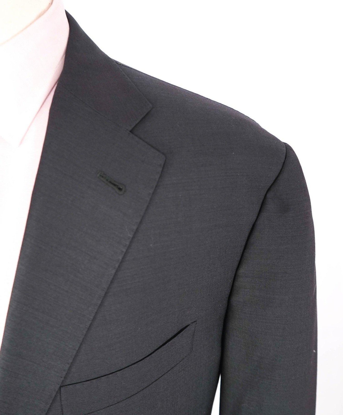 $1,595 CORNELIANI - Solid Gray Blazer Patch Pocke… - image 1