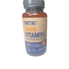 Vegan Vitamin E with Mixed Tocopherols, 400 IU, 90 Vegan Caps