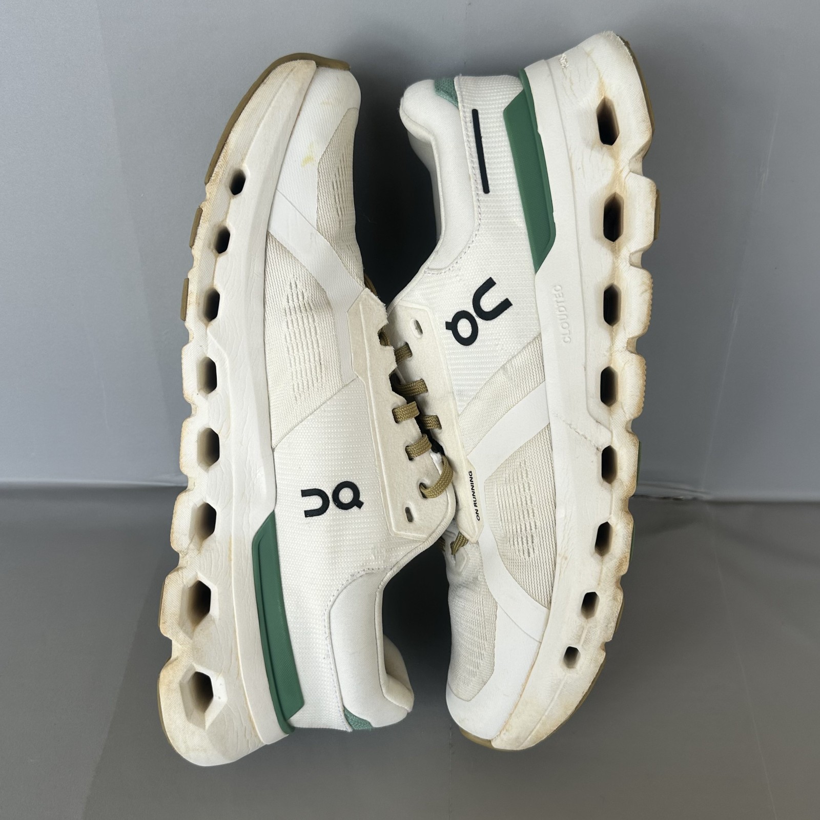 On Cloud Cloudrunner 2 White Green Running Shoes … - image 5