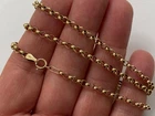 GOOD VINTAGE  21.4" LONG 9CT GOLD CHAIN NECKLACE BELCHER TYPE 4.2 GRAM