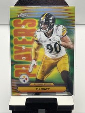 2025 Topps Chrome T.J. Watt Power Players Refractor #PP-39 Steelers